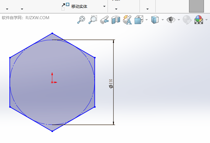 SOLIDWORKS软件中的旋转实体怎么使用第6步