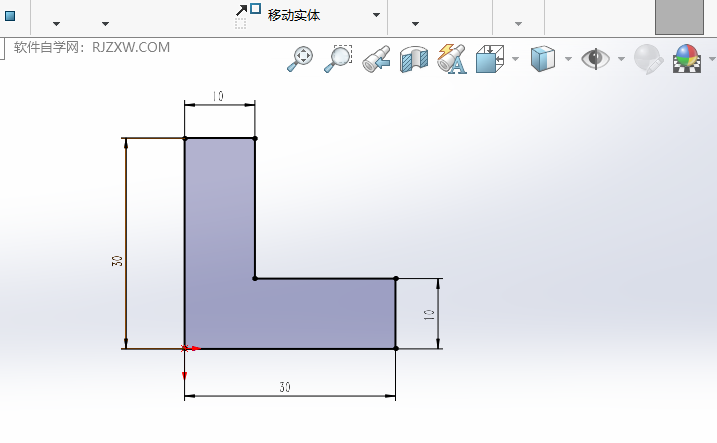 SOLIDWORKS伸展实体怎么使用第1步