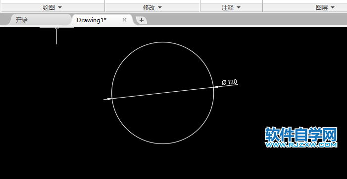 CAD怎么画五连花圆形的方法-1