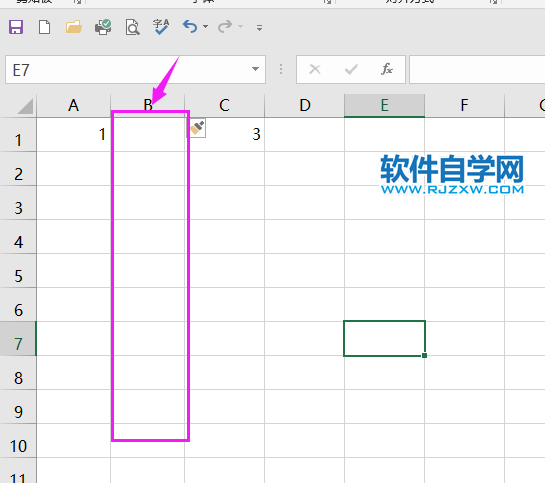 excel2019怎么插入工作表列？excel2019插入工作表列的方法第3步