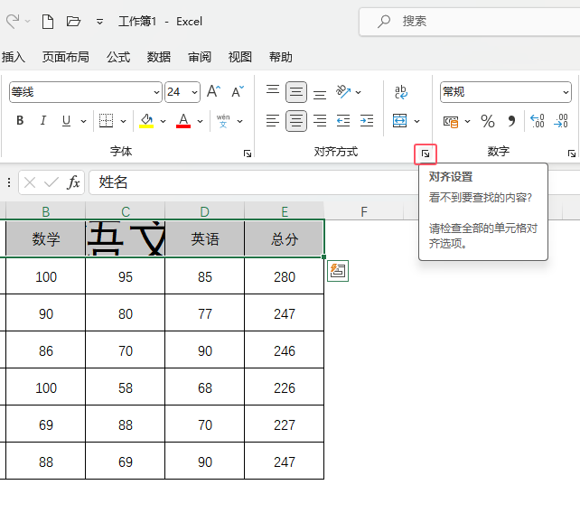 EXCEL如何设置单元格缩小字体填充的方法第2步