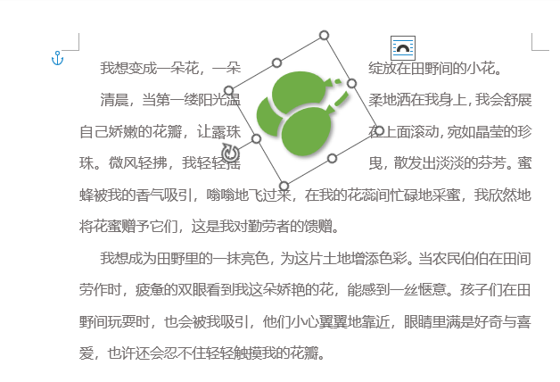 word2021图标如何任意旋转固定的角度第4步