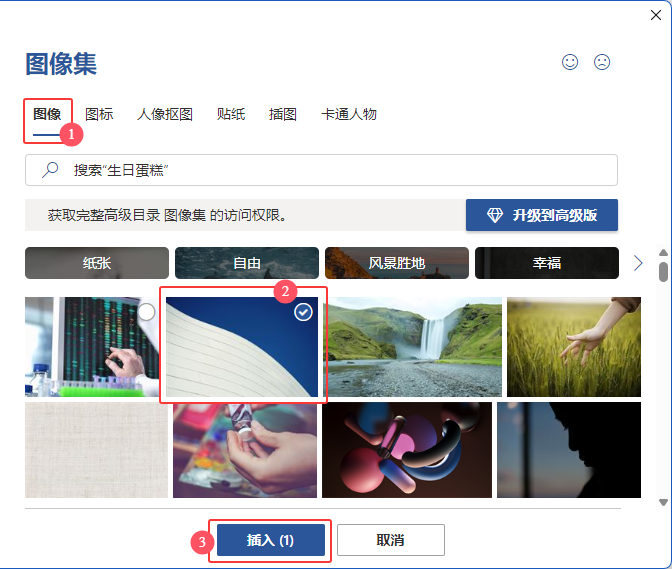 word2024插入图像集里面的图片详细方法第4步