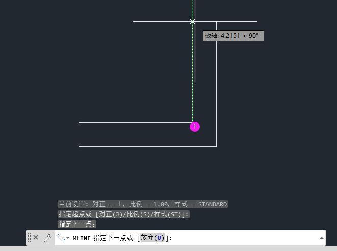 CAD2022绘制多线的步骤第7步