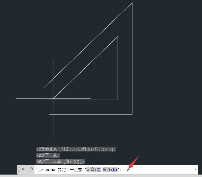 CAD2022绘制多线的步骤第8步