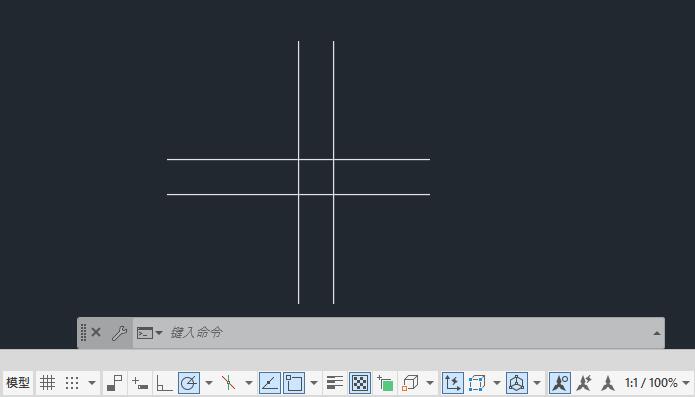CAD怎么修改多线为十字打开第1步