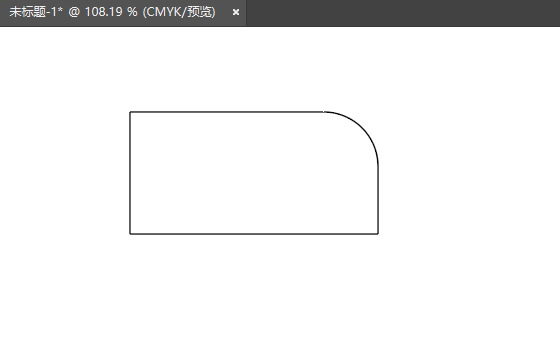 ai怎么将矩形一个角变成圆角第4步