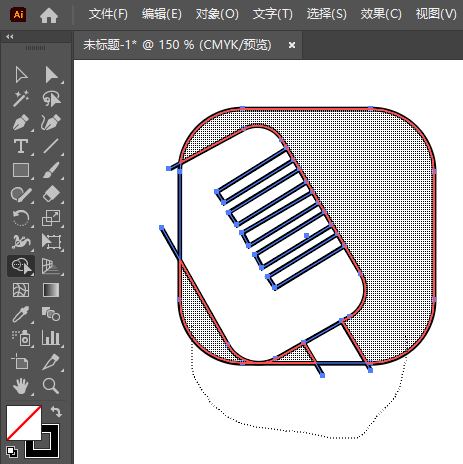 Illustrator绘制一个K歌APP图标第5步