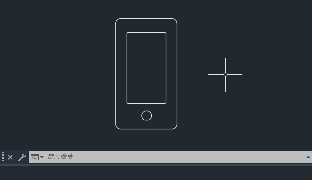 CAD2024绘制手机图标的方法第7步