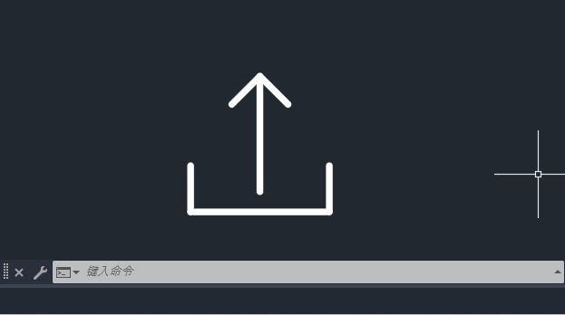 CAD2024软件绘制一个上传图标的方法第5步
