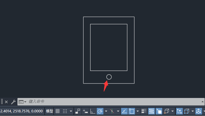 CAD2024绘制一个IPAD图标第4步