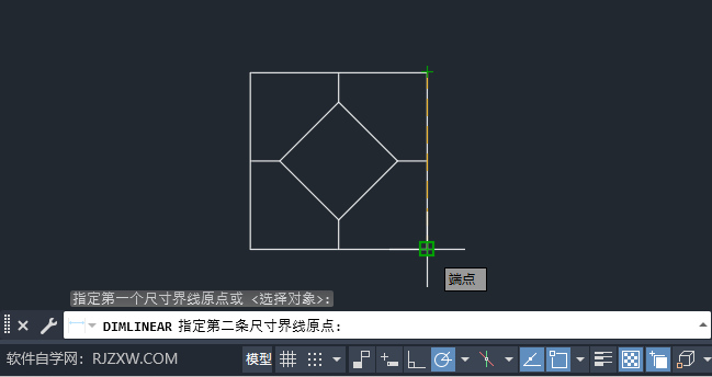 CAD线性标注怎么标第4步