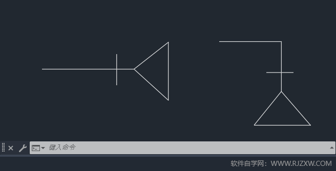 CAD2024绘制喇叭口图例的方法第6步