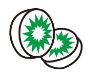 CDR2024绘制切开一半的猕猴桃图案的详细方法